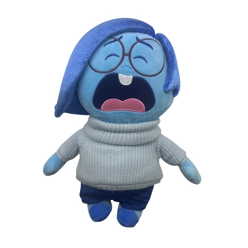 Disney Store Inside Out 2 Movie Plush Plushie Sadness Pixar Blue 11”